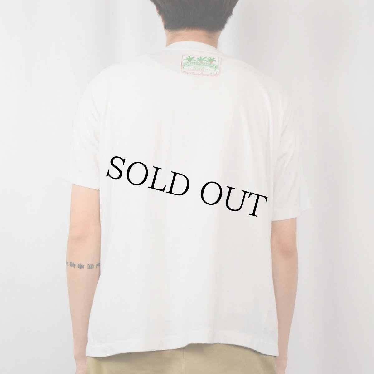 画像3: 90's CARLOS'N CHARLIE'S レストランプリントTシャツ L (3)