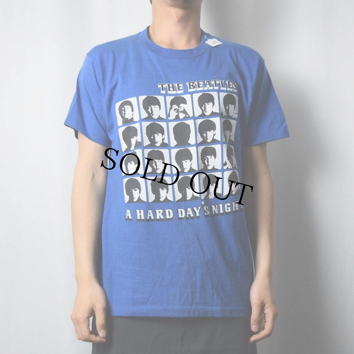 画像2: 80's THE BEATLES USA製 "A HARD DAY'S NIGHT" ロックバンドTシャツ L (2)
