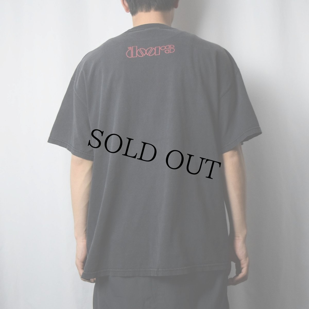 画像4: 【お客様お支払処理中】The Doors "JIM MORRISON" ロックミュージシャンプリントTシャツ BLACK (4)