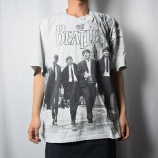 画像2: THE BEATLES 大判プリント ロックバンドTシャツ XL (2)