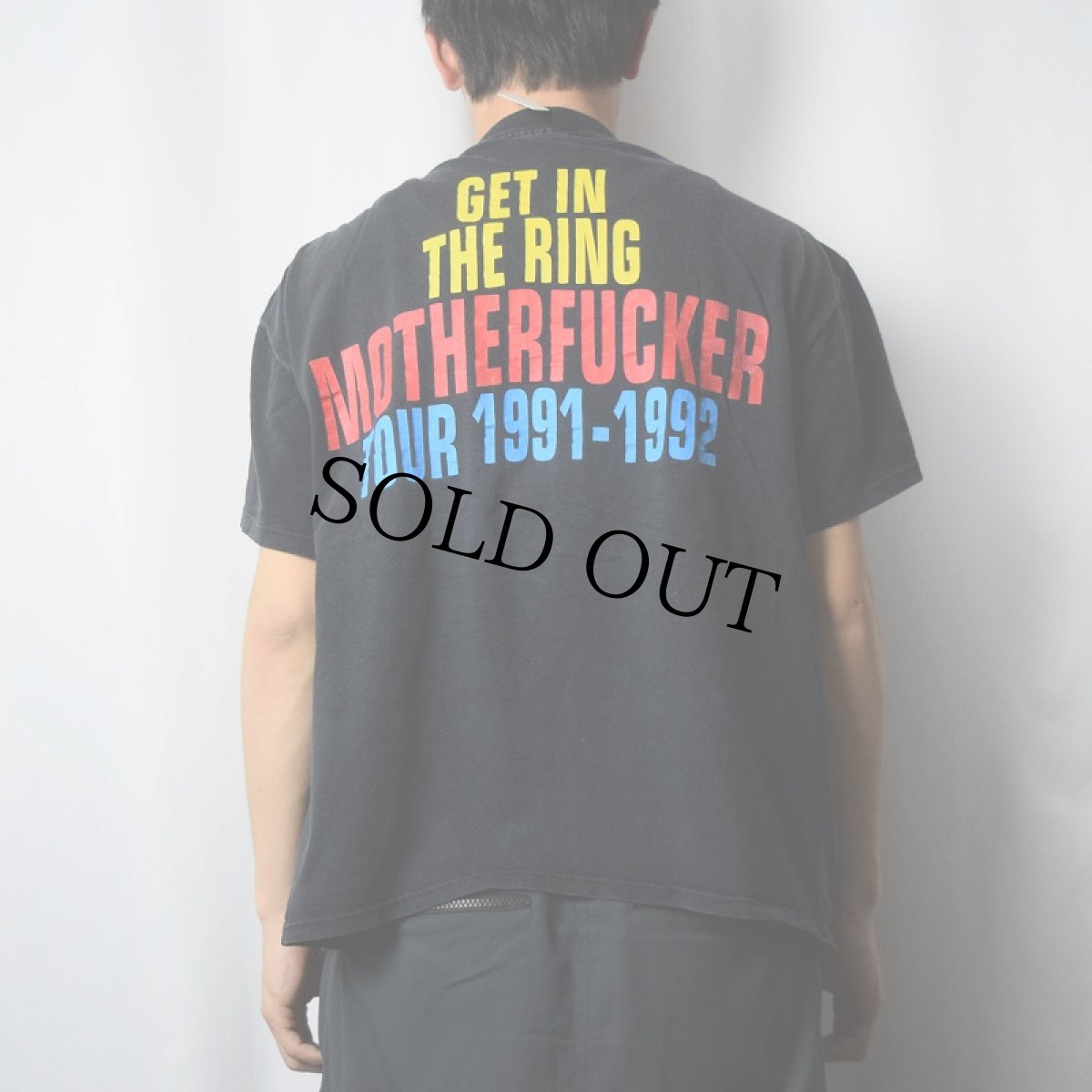 画像4: 1991 GUNS N' ROSES USA製 "GET IN THE RING MOTHERFUCKER" ロックバンドツアーTシャツ BLACK XL (4)