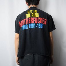 画像4: 1991 GUNS N' ROSES USA製 "GET IN THE RING MOTHERFUCKER" ロックバンドツアーTシャツ BLACK XL (4)