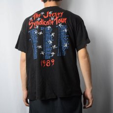 画像4: 1989 Bon Jovi "The Jersey Syndicate Tour" カットオフ ハードロックバンドツアーTシャツ XL (4)