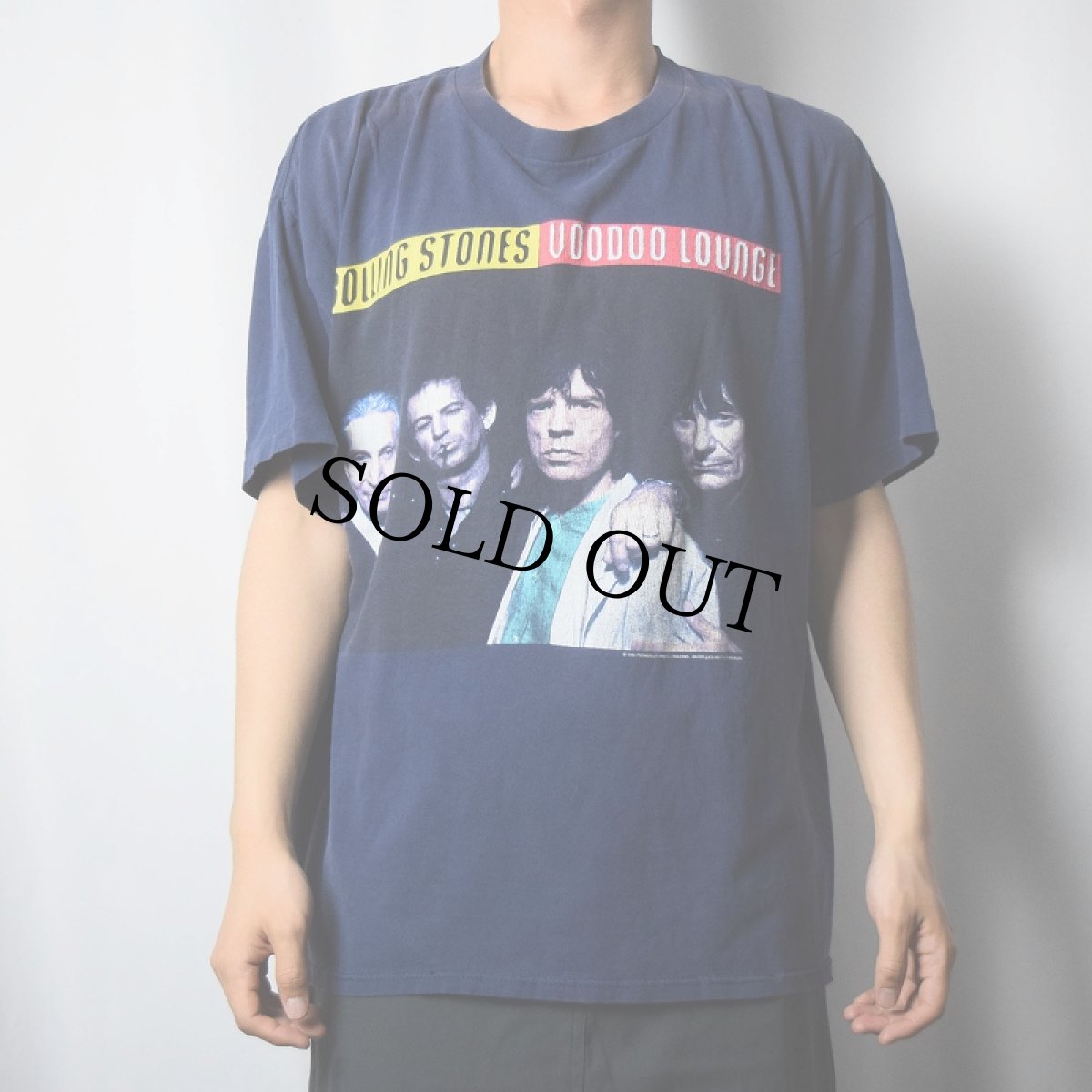画像3: 1994 ROLLING STONES USA製 "VOODOO LOUNGE" ロックバンドツアーTシャツ NAVY XL (3)