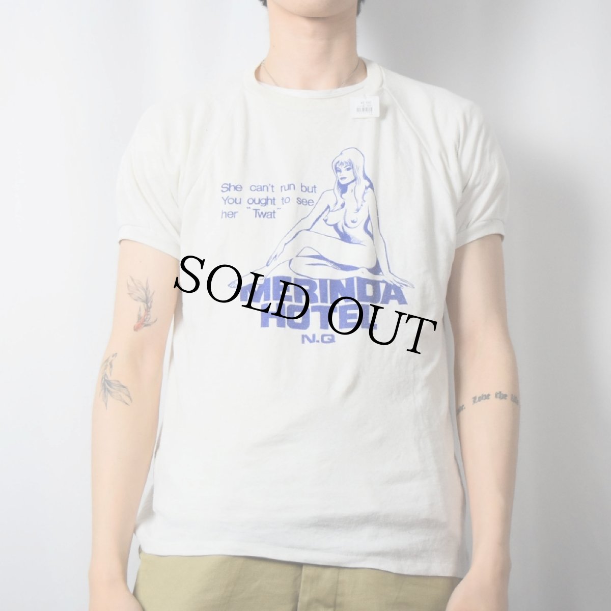 画像2: 80's "MERINDA HOTEL" エロTシャツ SIZE20 (2)