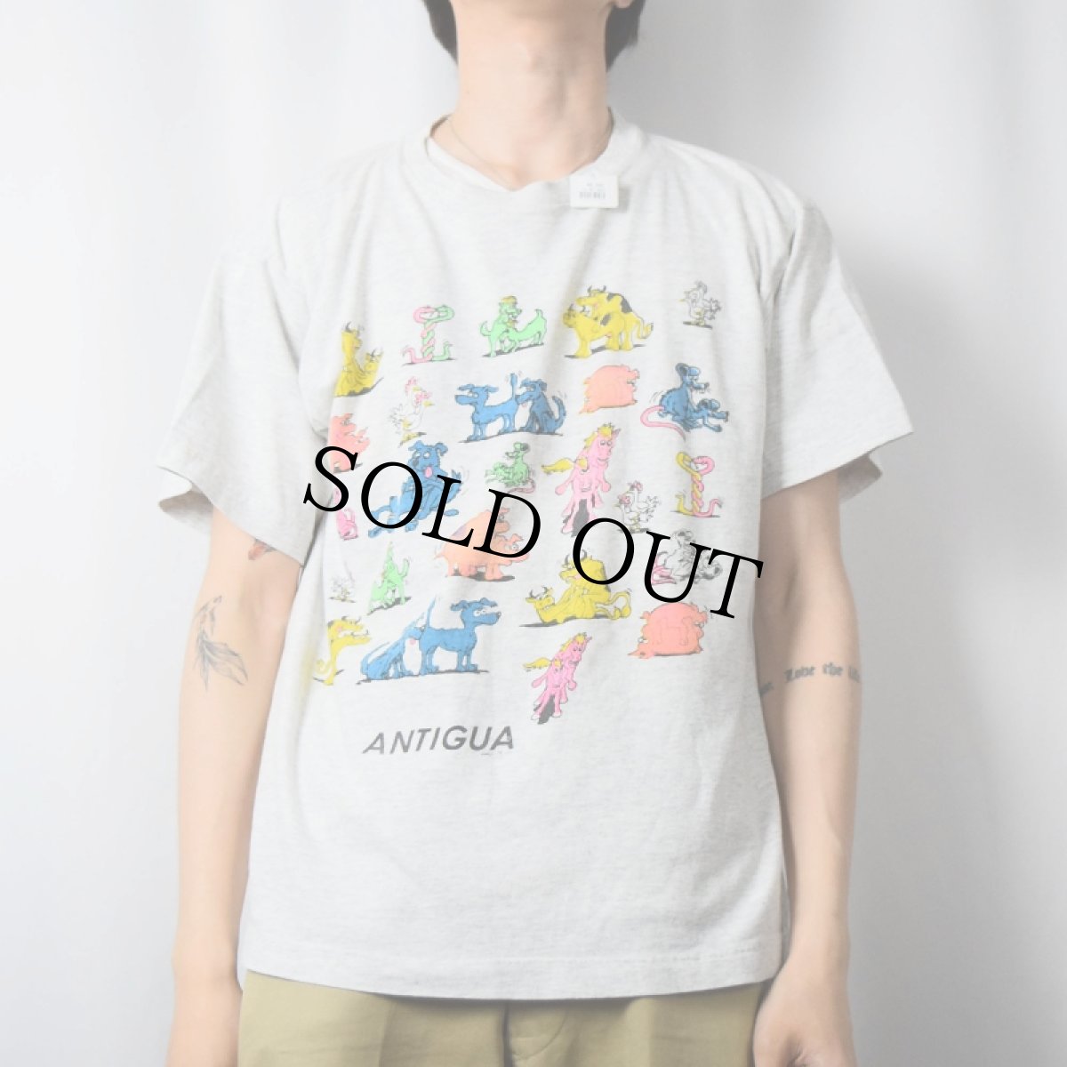 画像2: 四十八手 シュールイラスト エロTシャツ L (2)