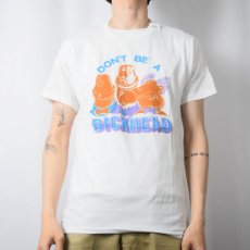 画像2: 80's USA製 "DON'T BE A DICKHEAD" シュールイラスト エロTシャツ L (2)