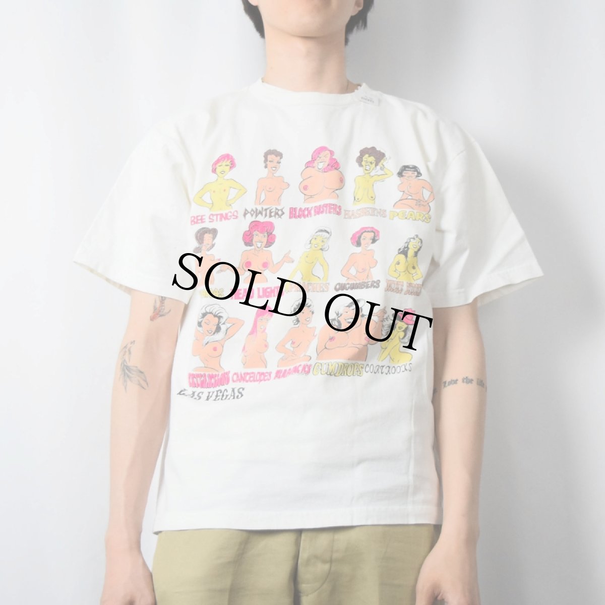 画像2: "LAS VEGAS" エロTシャツ L (2)