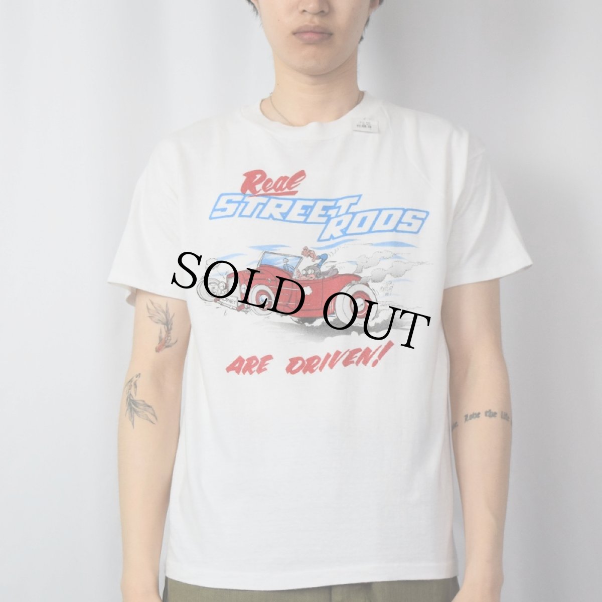 画像3: 80's USA製 "STREET RODS" 車プリントTシャツ L (3)