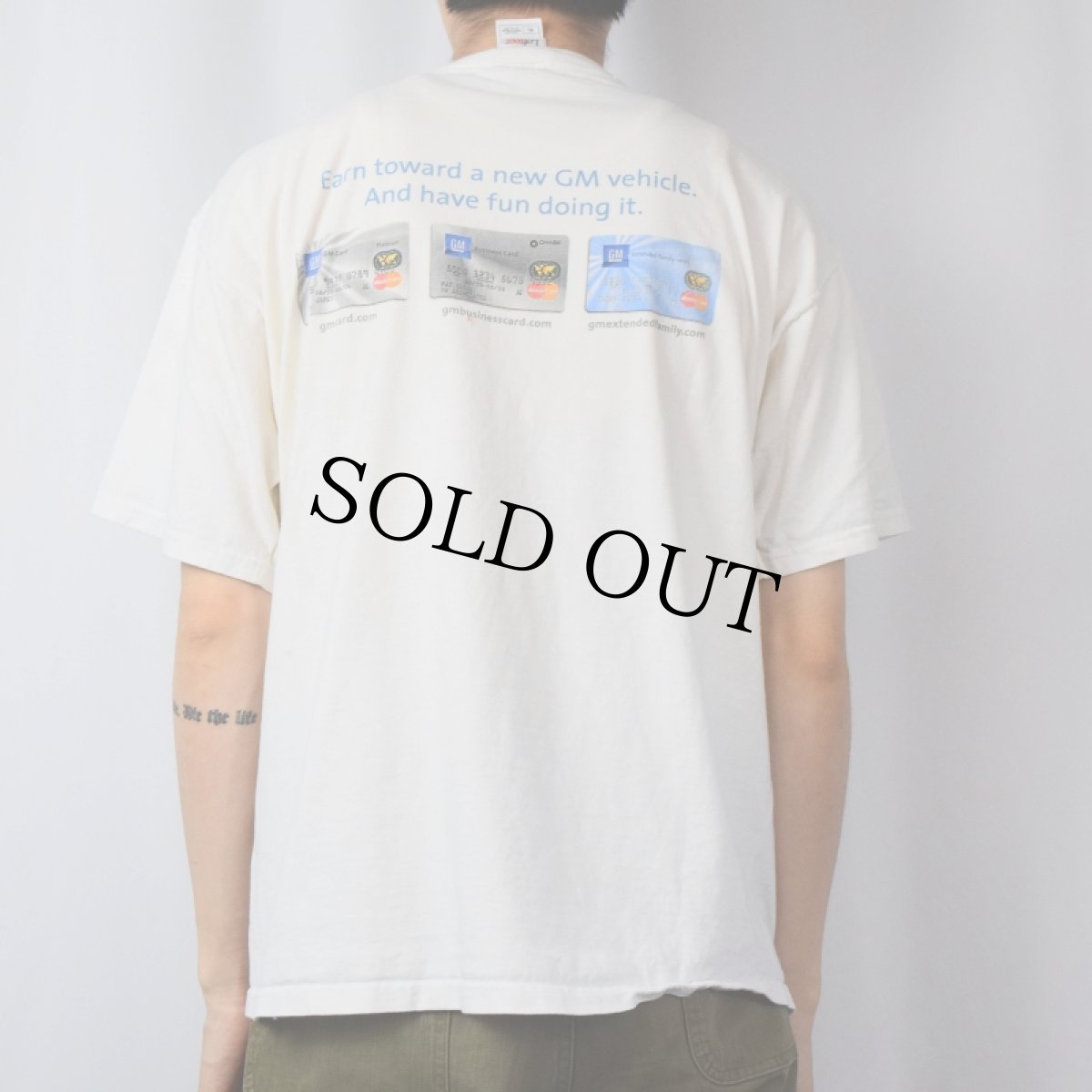 画像4: Mastercard "Live. Earn. Drive." クレジットカードプリントTシャツ XL (4)