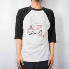 画像2: 70〜80's "HIGH LITE BEER" イラストプリント ラグランTシャツ (2)