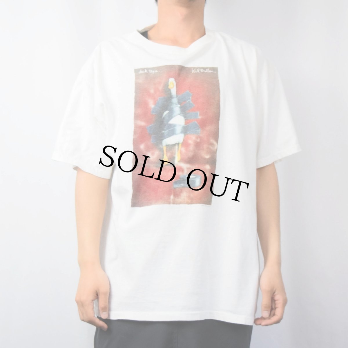 画像2: 90's Will Bullas "duck tape..." アートプリントTシャツ XL (2)