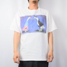 画像2: 90's Will Bullas "sock hop..." アートプリントTシャツ L (2)