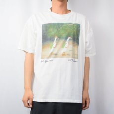 画像2: 90's Will Bullas "back quackers...." アートプリントTシャツ XL (2)