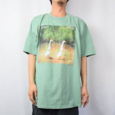 画像2: 90's Will Bullas "back quackers...." アートプリントTシャツ XL (2)