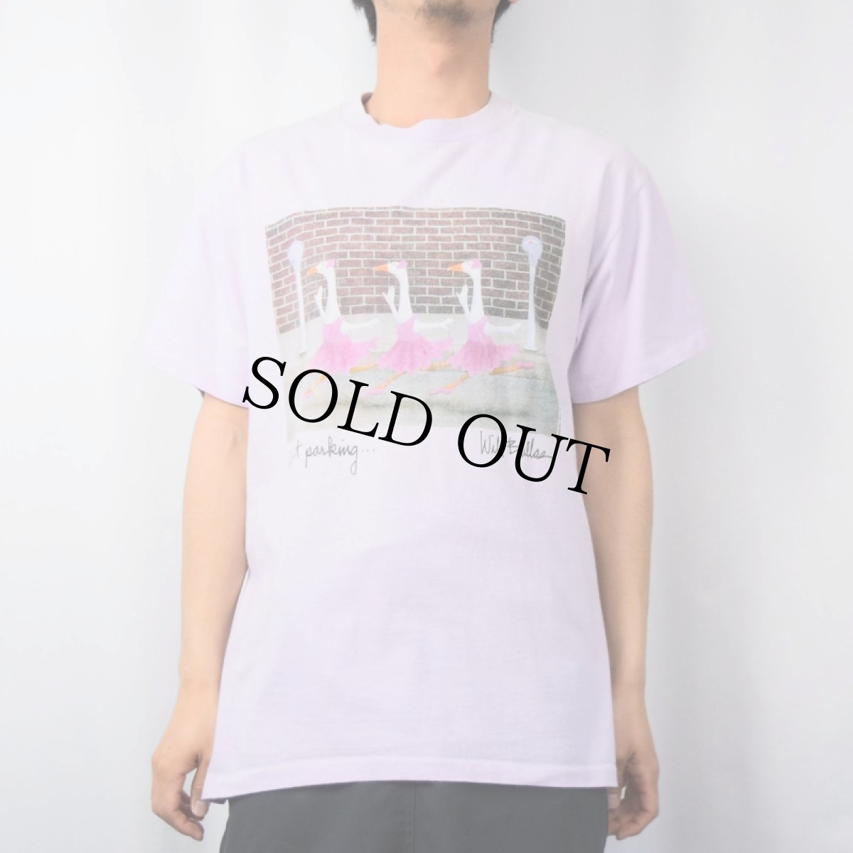画像2: 90's Will Bullas "ballet parking..." アートプリントTシャツ L (2)