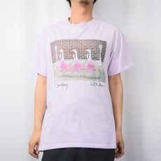 画像2: 90's Will Bullas "ballet parking..." アートプリントTシャツ L (2)