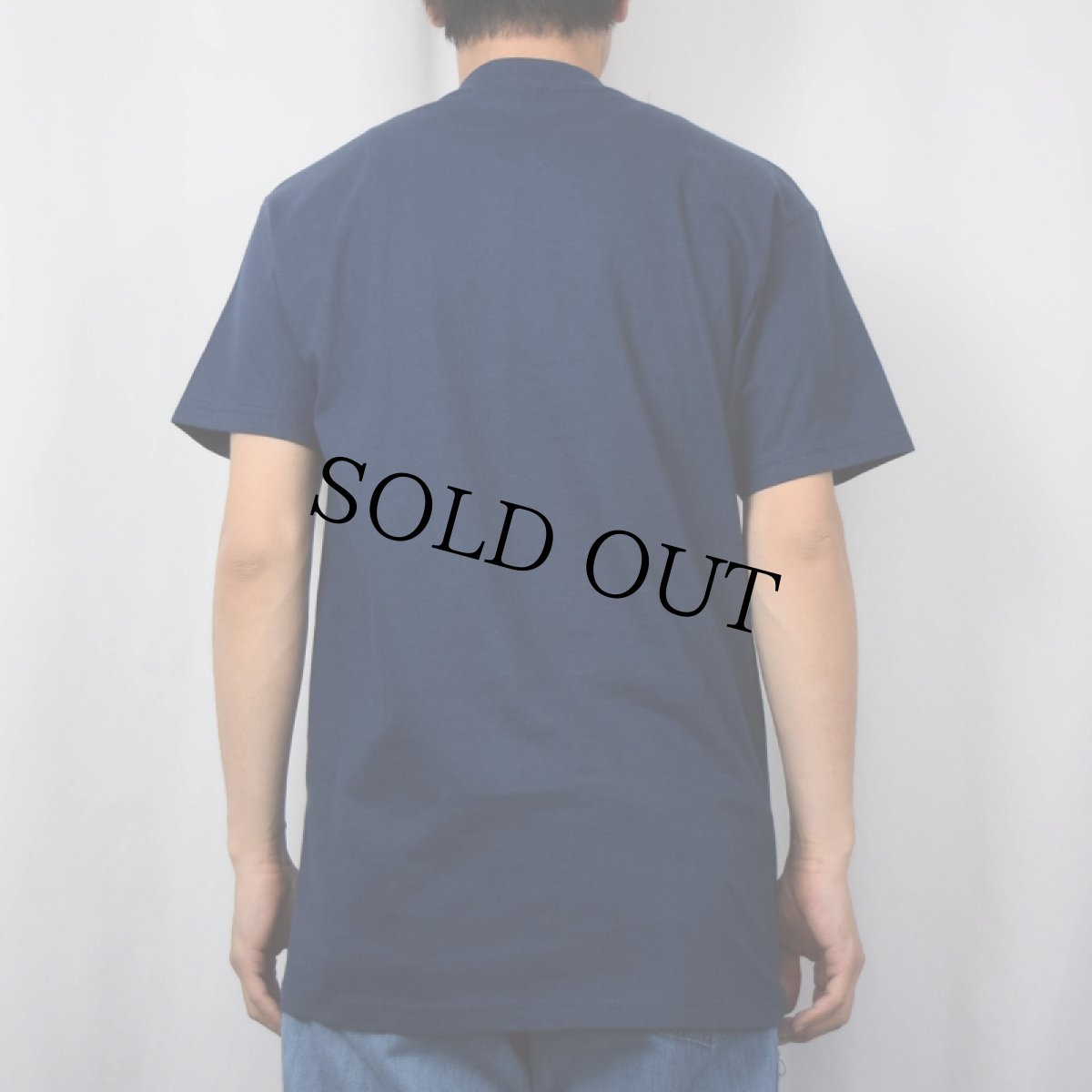 画像3: 90's Will Bullas "water hazard..." アートプリントTシャツ NAVY M (3)