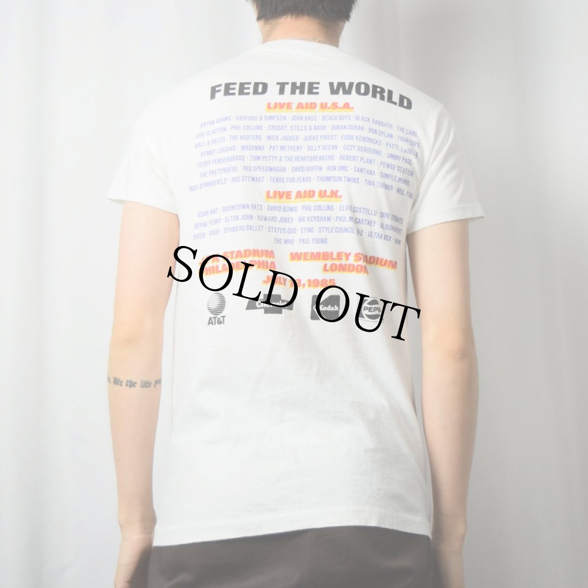 画像4: 1985 LIVE AID チャリティコンサートTシャツ (4)
