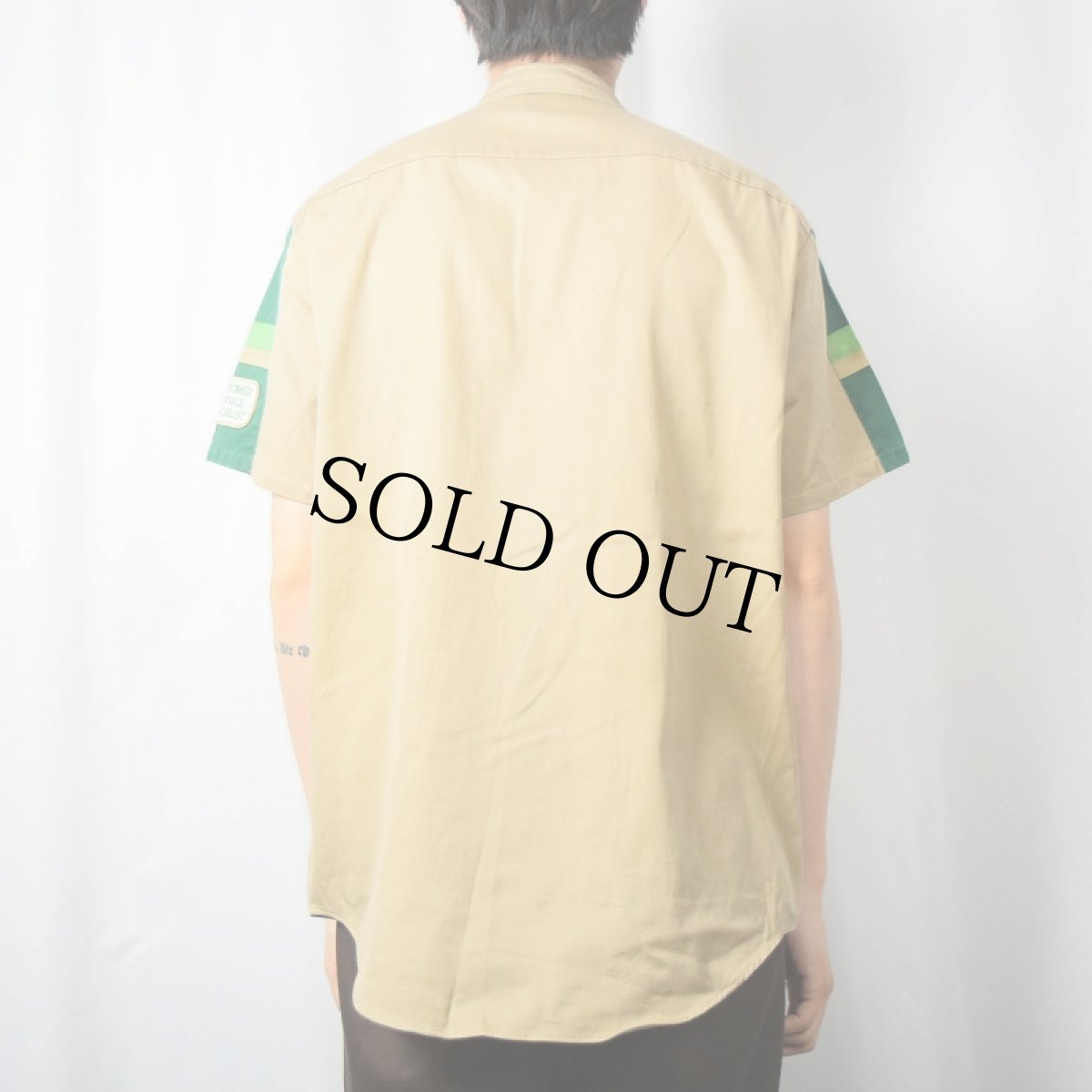 画像3: 80's BIG MAC ワッペン付き ワークシャツ (3)