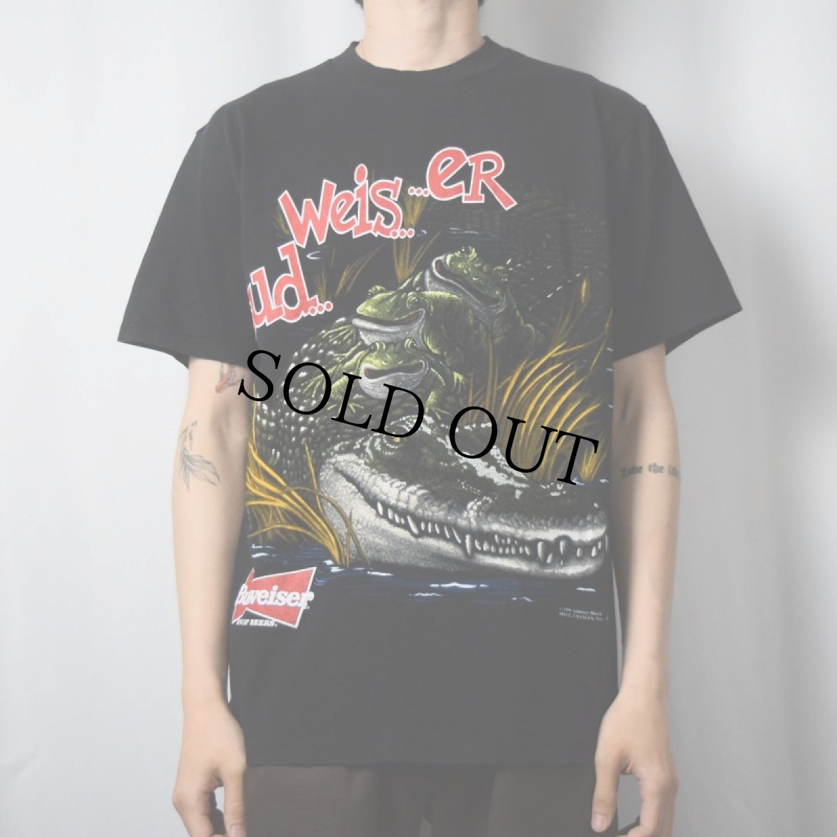 画像3: 90's Budweiser USA製 ビールメーカープリントTシャツ L (3)