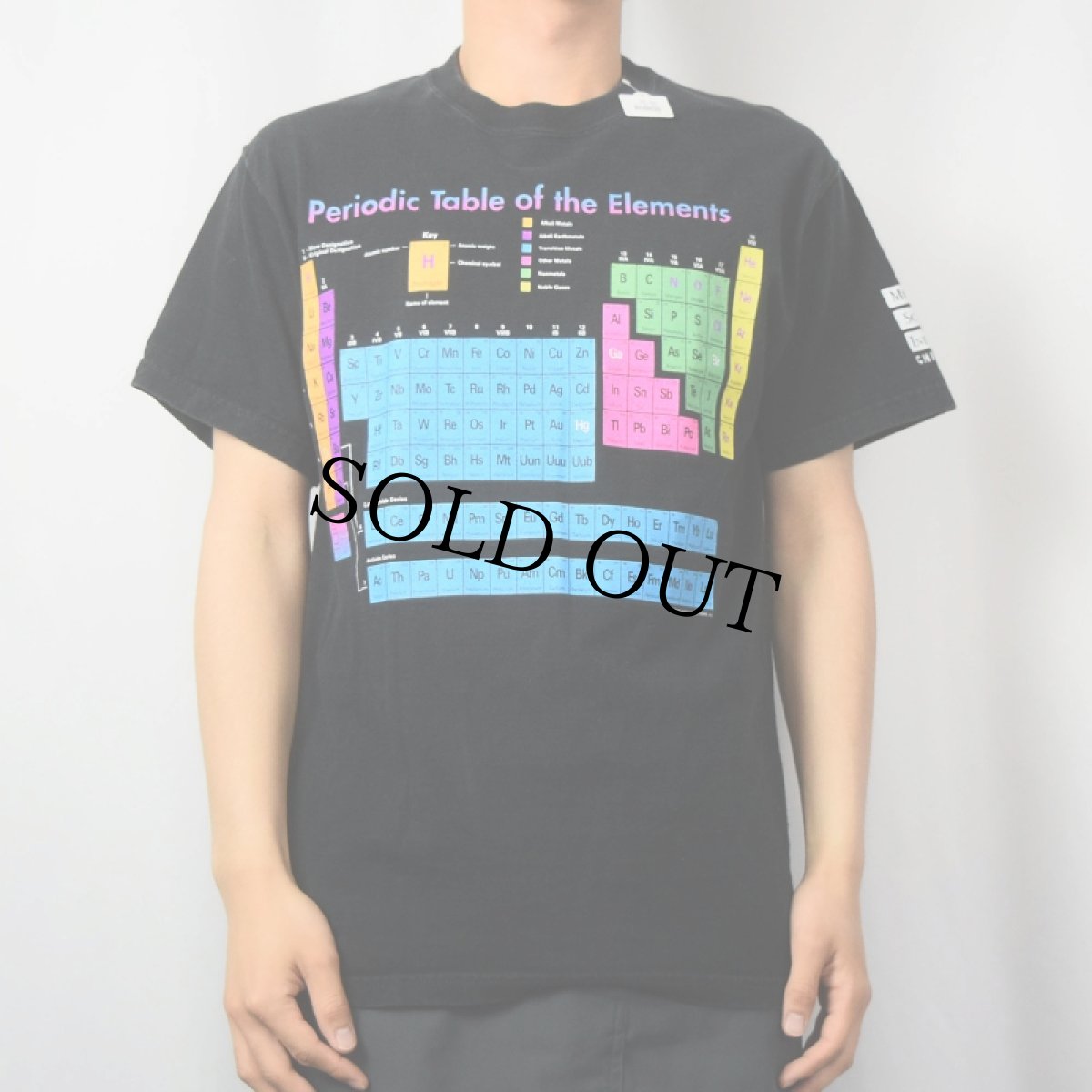 画像2: 90's "Periodic Table of the Elements" 周期表プリントTシャツ M (2)