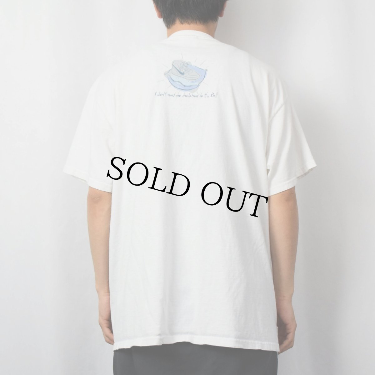 画像4: 90's〜 NIKE "I don't need no invitation to the boll" イラストプリントTシャツ L (4)