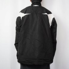 画像3: UMBRO ロゴ刺繍 メッシュ切り替え ジップジャケット BLACK XL (3)