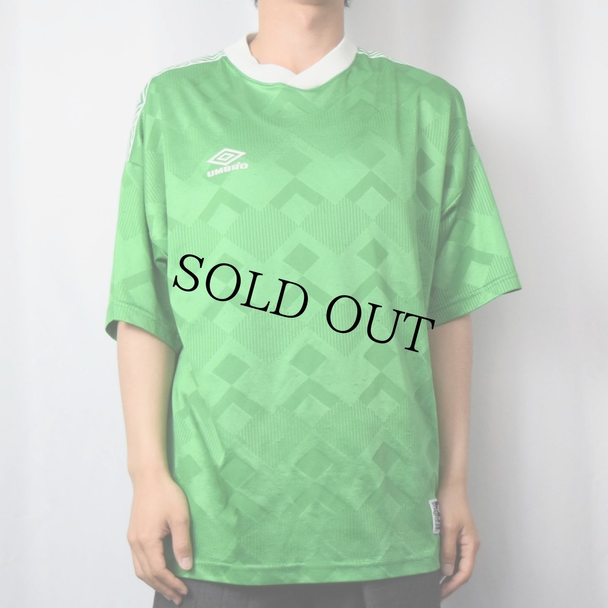 画像2: 90's UMBRO "55" ゲームシャツ L (2)