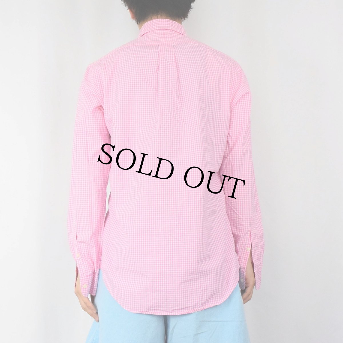 画像3: POLO Ralph Lauren "CUSTOM FIT" ギンガムチェック柄 コットンボタンダウンシャツ S (3)