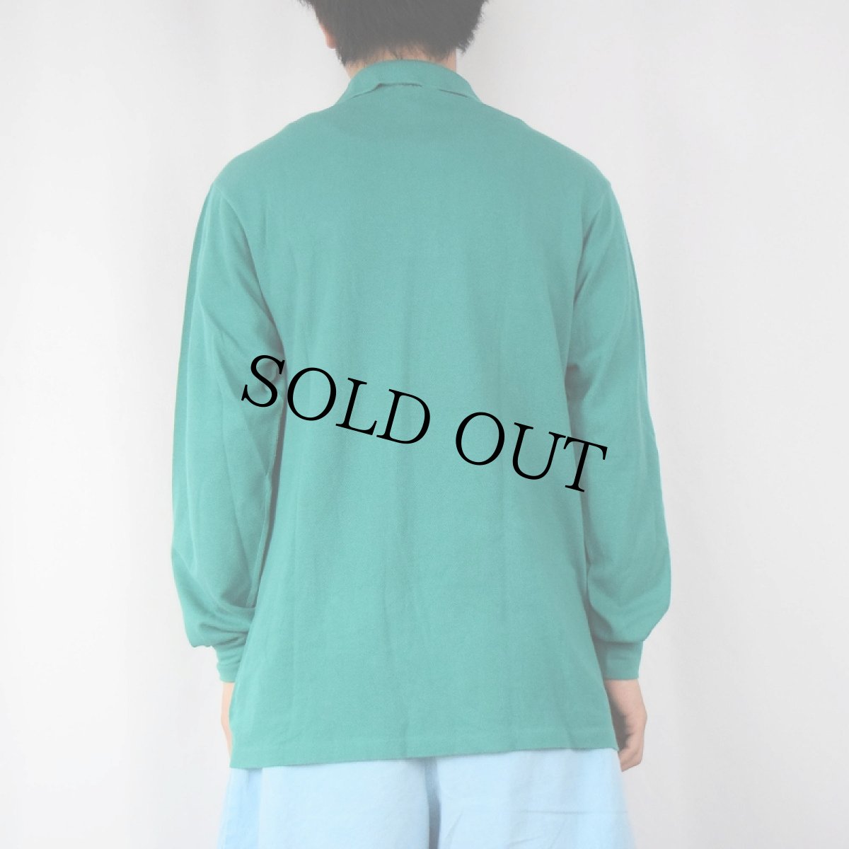 画像3: 70〜80's CHEMISE LACOSTE FRANCE製 ロゴワッペン 鹿の子ポロシャツ SIZE4 (3)