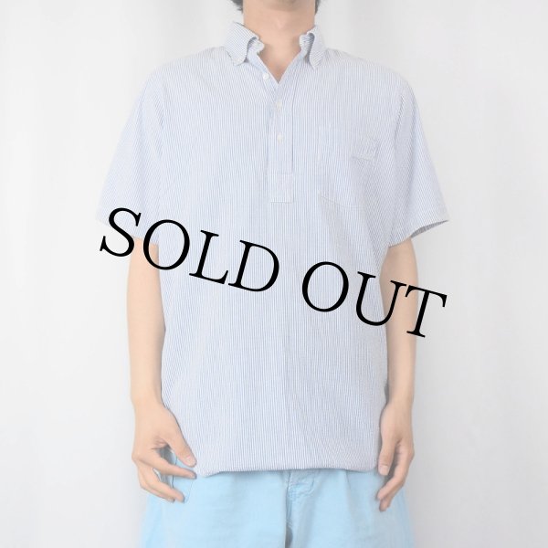 90's LANDS'END Stripe L/S Shirt 90年代 ランズエンド