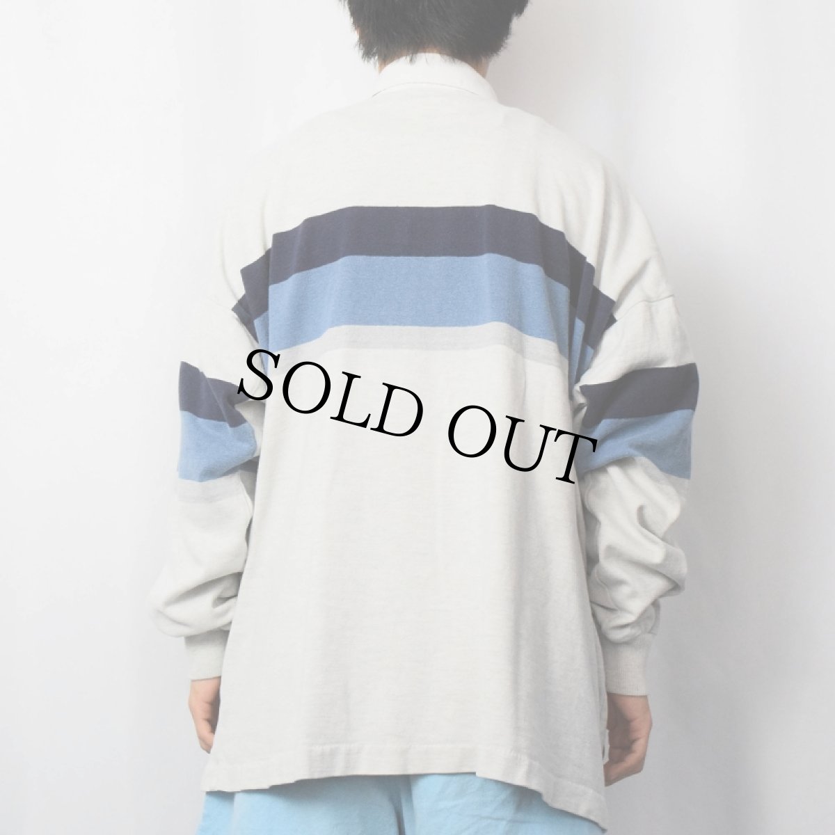 画像3: 80〜90's L.L.Bean USA製 ボーダー柄 ラガーシャツ XXL (3)