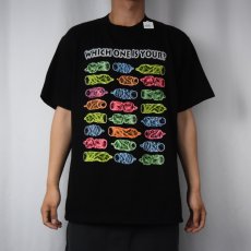 画像2: 90's "WHICH ONE IS YOUR?" エロTシャツ BLACK L (2)