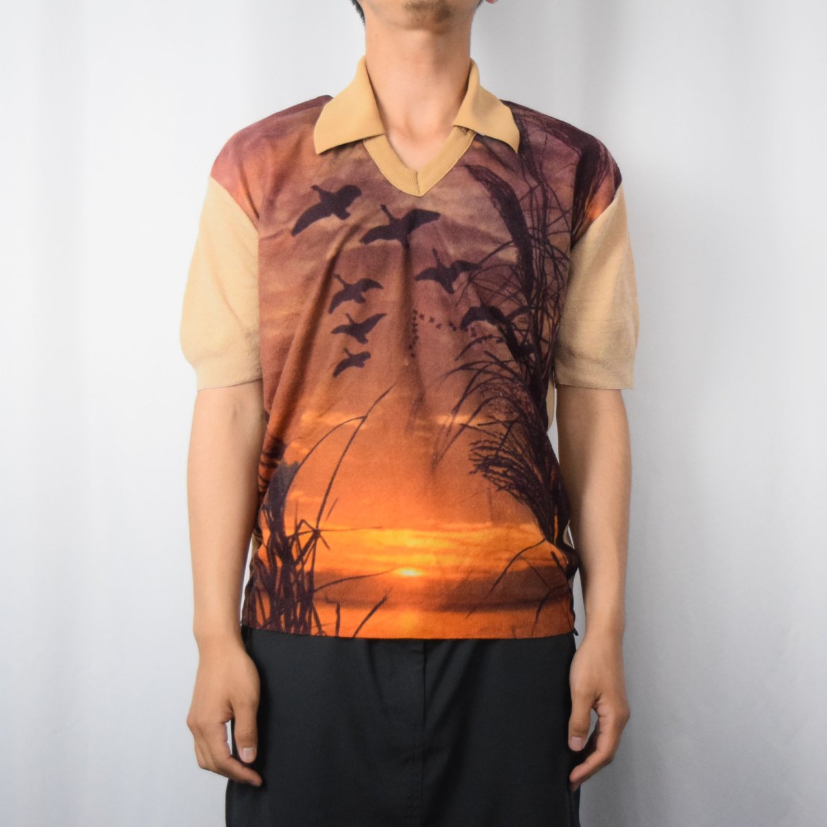 画像2: 【SALE】 大判プリント ニットプルオーバー (2)