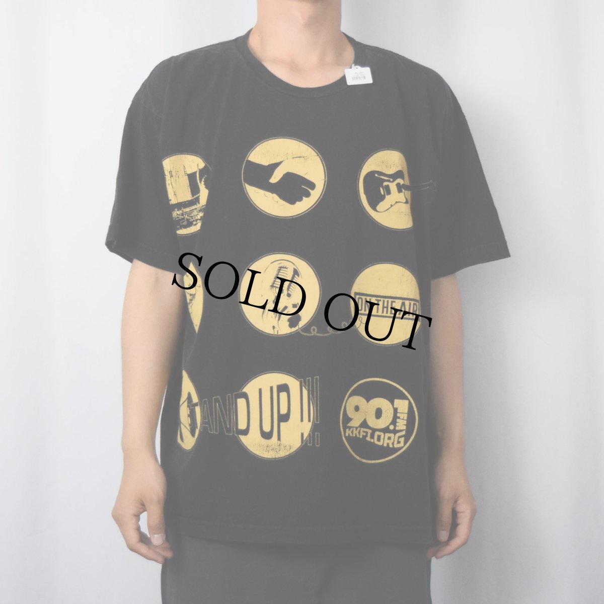 画像2: KKFI 90.1 FM USA製 ラジオ局 プリントTシャツ XL (2)