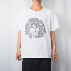 画像2: The Doors "JIM MORRISON" ロックミュージシャンプリントTシャツ XL (2)