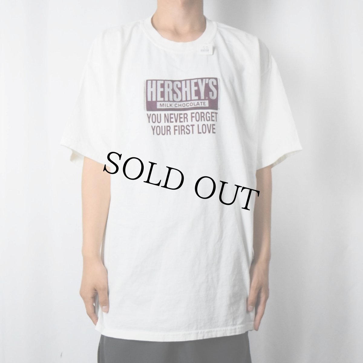 画像2: HERSHEY'S お菓子企業 ロゴプリントTシャツ XL (2)