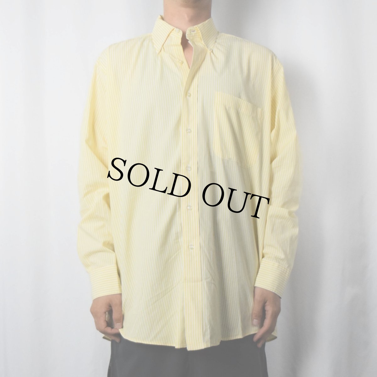 画像2: J.PRESS USA製 ストライプ柄 ボタンダウンシャツ SIZE16 1/2-33 (2)