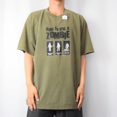 画像2: "HOW TO KILL A ZOMBIE" ピクトグラムプリントTシャツ XL (2)