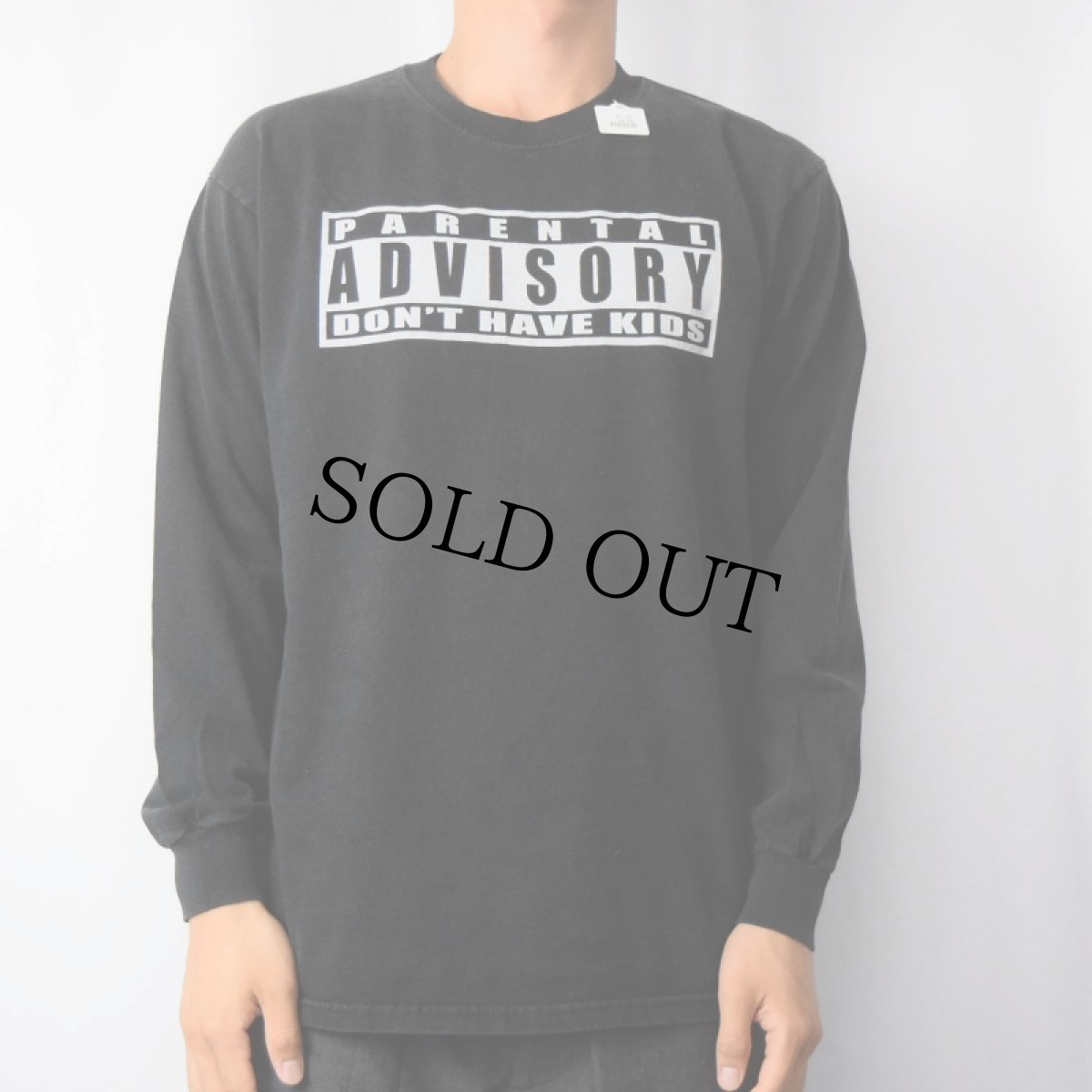 画像2: "PARMENTAL ADVISORY" ヒップホップロンT BLACK M (2)