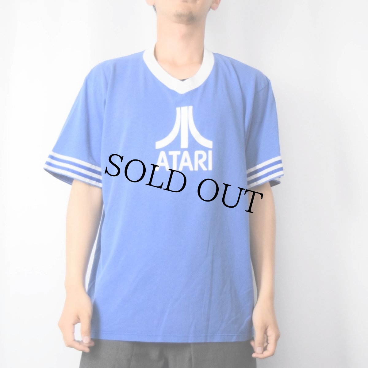 画像2: 90's ATARI USA製 ビデオゲーム会社 ロゴプリントTシャツ XL (2)