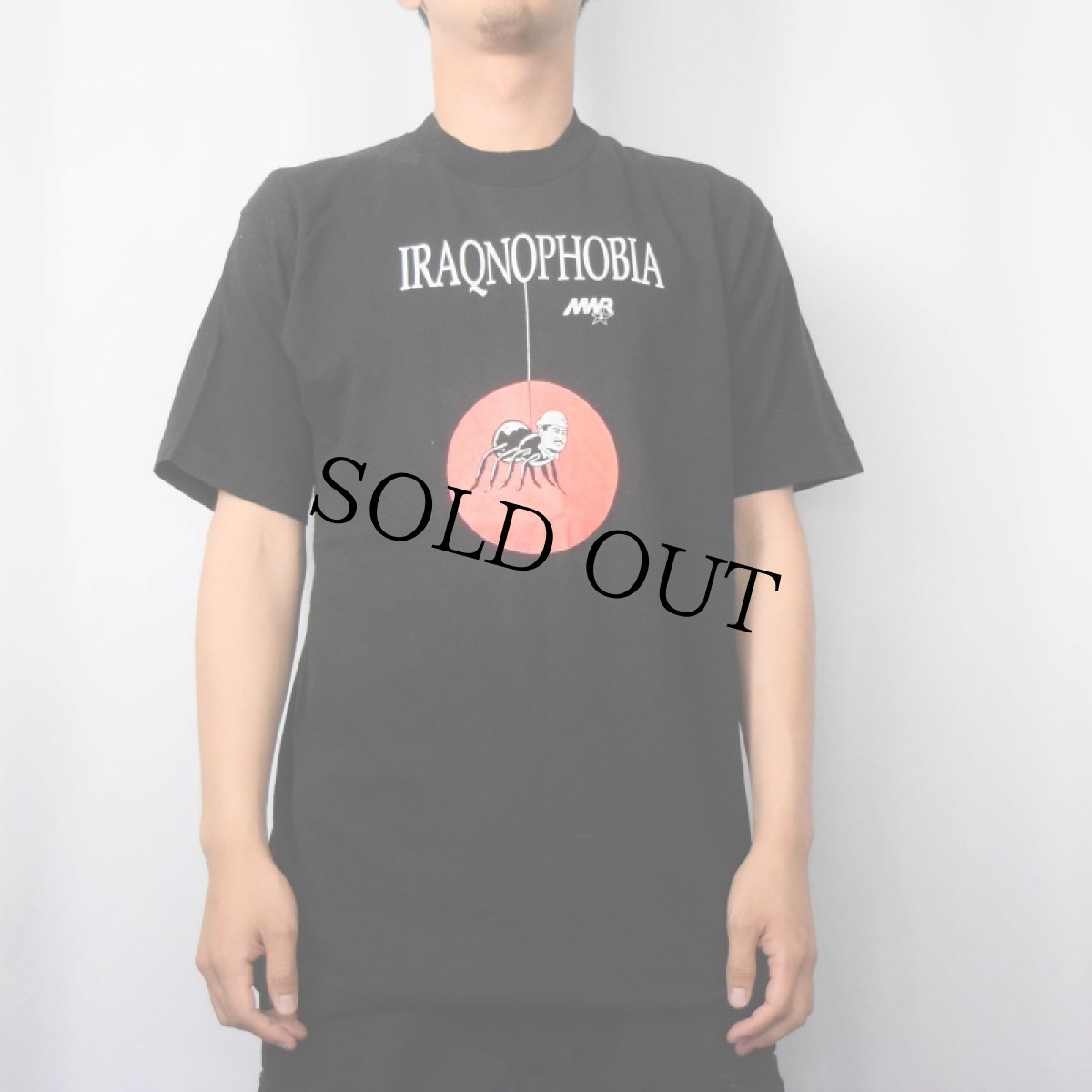 画像3: 90's 湾岸戦争 USA製 シュールイラストプリントTシャツ L (3)