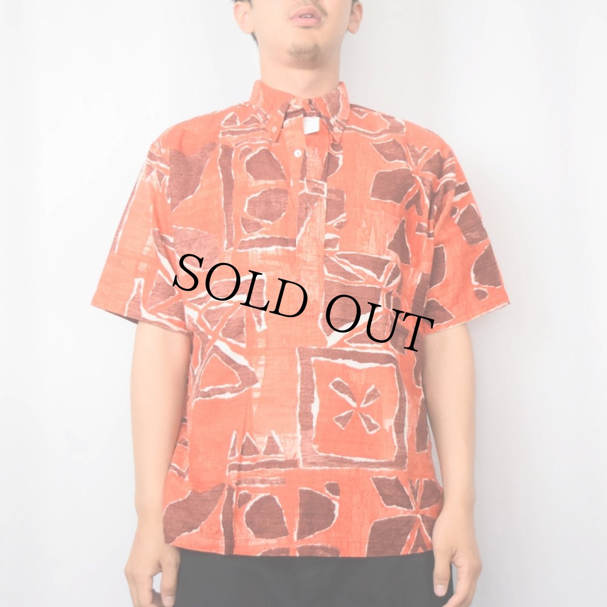 画像2: 60〜70's Diamond Head 総柄 プルオーバーボタンダウンアロハシャツ (2)