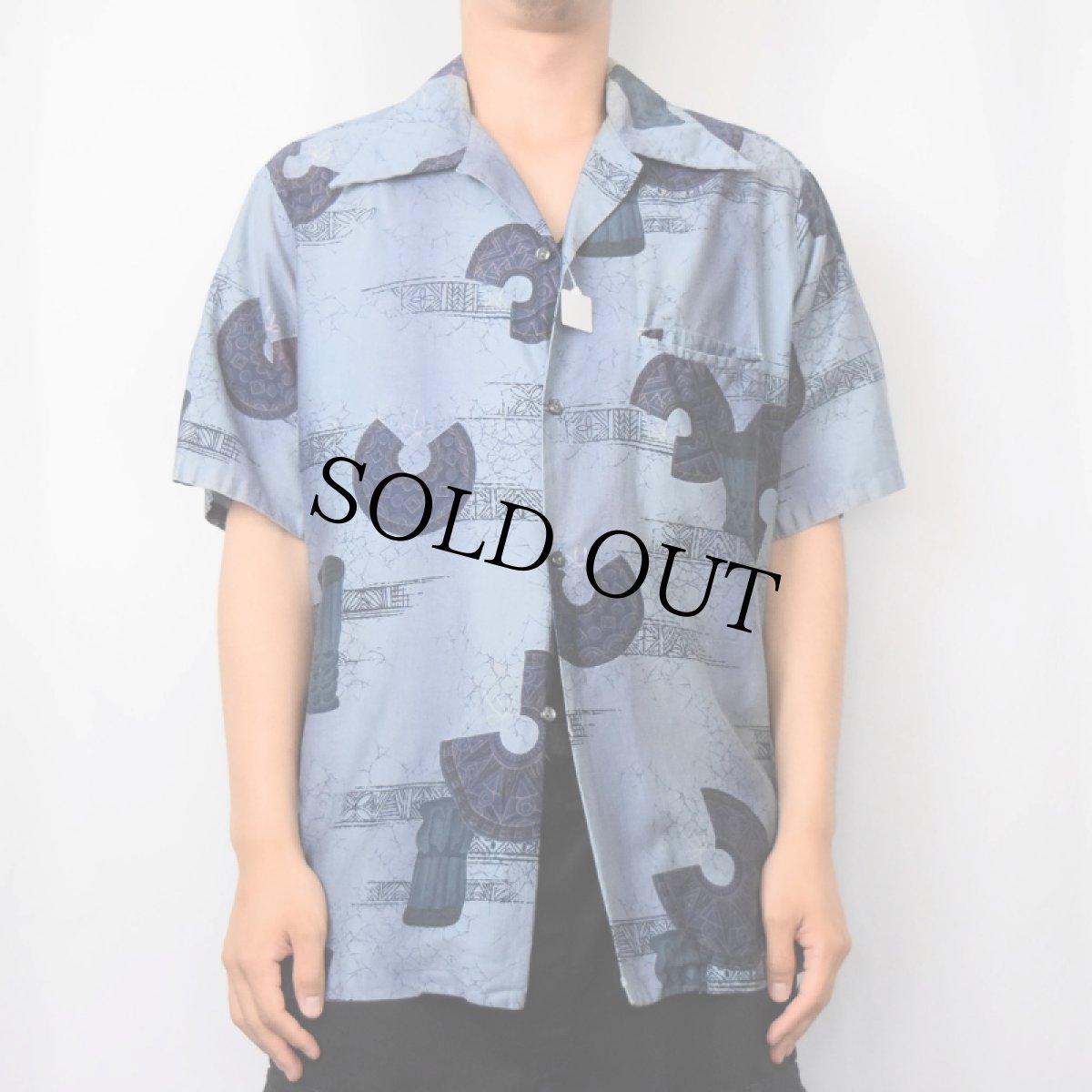 画像2: 70's Reet HAWAII製 オールオーバーパターン アロハシャツ (2)