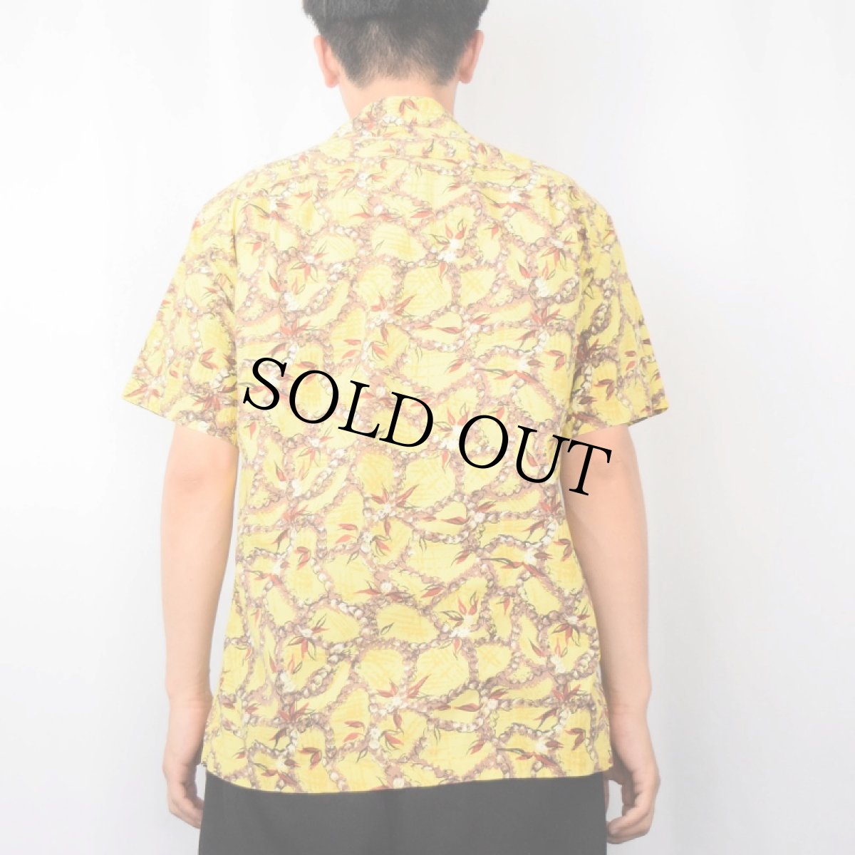 画像3: 60's Lurline Casuals オールオーバーパターン コットンアロハシャツ (3)