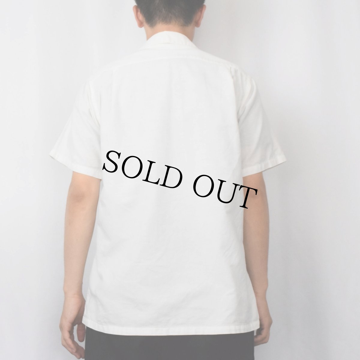 画像3: 60's ARROW USA製 オープンカラーコットンシャツ S (3)