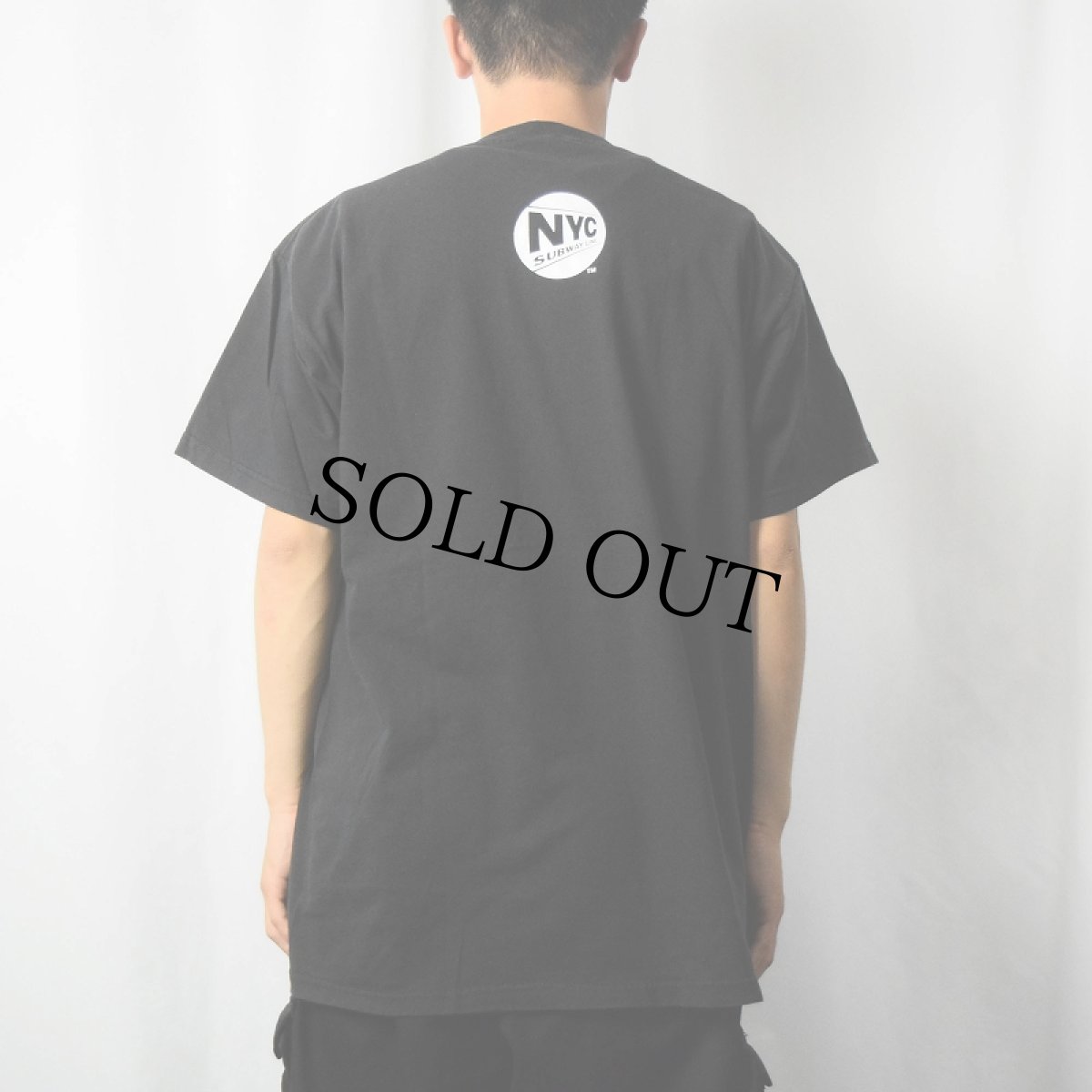 画像3: NYC SUBWAY LINE "No Exit" プリントTシャツ BLACK L (3)