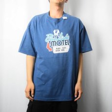 画像2: Blue Light Motel モーテルプリントTシャツ XL (2)