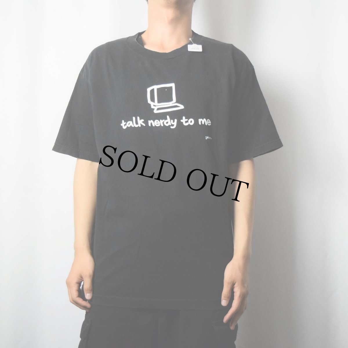 画像2: grimm "talk nerdy to me" プリントTシャツ BLACK (2)